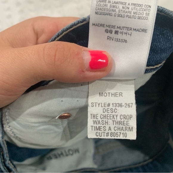 Mother Jeans The Cheeky Crop in Three Times a Charm - Picture 3 of 8